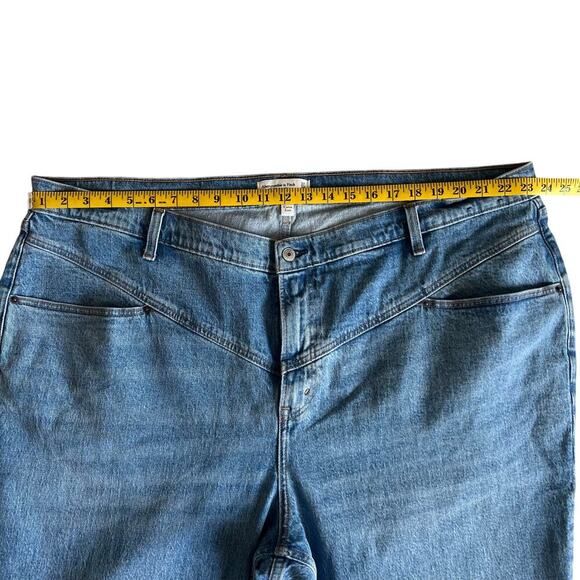 Abercrombie & Fitch Curve Love 90s Straight Ultra High Rise Jeans Size 24 Short - Picture 5 of 7